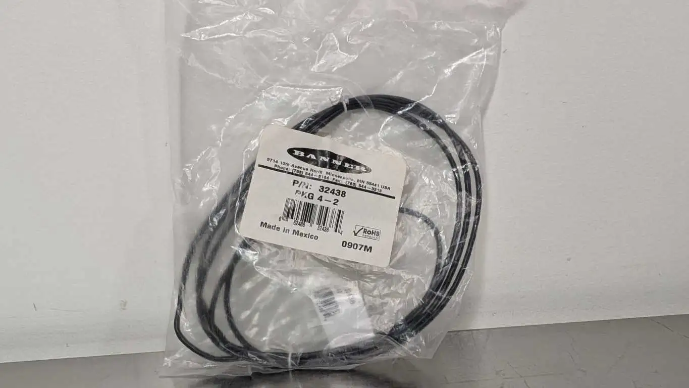 Banner 32438 Cordset PKG 4-2 2m M8 Black 4 Pin Female 4 Wire