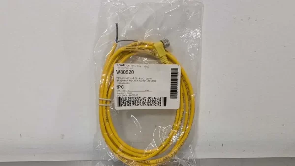 W80520, Brad, Cordset, TRS-DC-P/N-R0L-PVC-2M/W