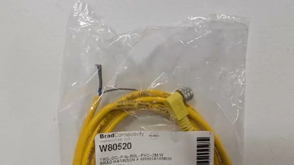 W80520, Brad, Cordset, TRS-DC-P/N-R0L-PVC-2M/W