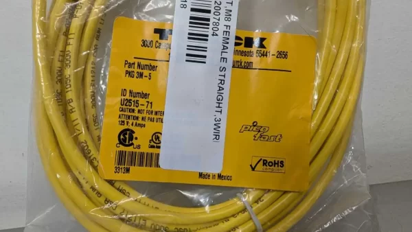 PKG 3M-5, Turck, Cordset, U02515-71