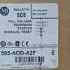 Allen-Bradley 505AOD-A2F Full Voltage Reversing Starter Ser E 3.2-16A w/ Manual Reset Size 0