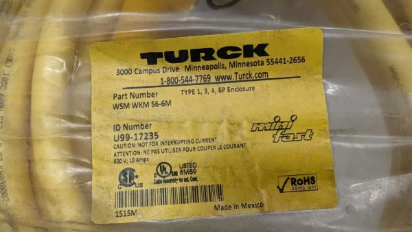 WSM WKM 56-6M, Turck, Cordset, U99-17235