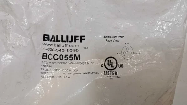 BCC055M, Balluff, Cordset, BCC M323-0000-10-004-PX43T2-100