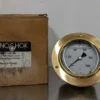 Noshok 25-310-1000-psi Brass Pressure Gauge 0-1000PSI 2-1/2"Case 1/4"NPT