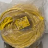 Turck RSM WKM 66-20M Cordset U-68787 6 Pin 7/8" 20m Yellow Male 0°/Female 90°
