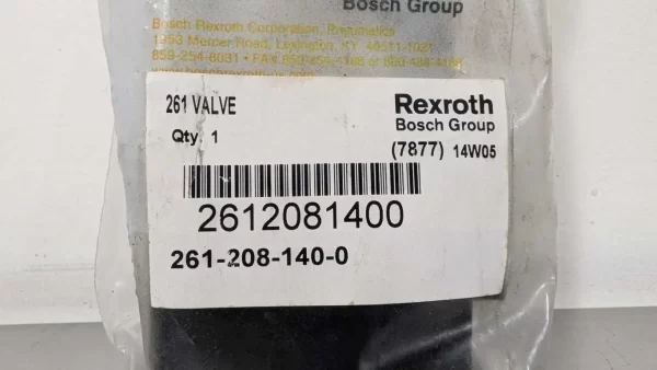 2612081400, Rexroth, Pneumatic Directional Valve, 261-208-140-0