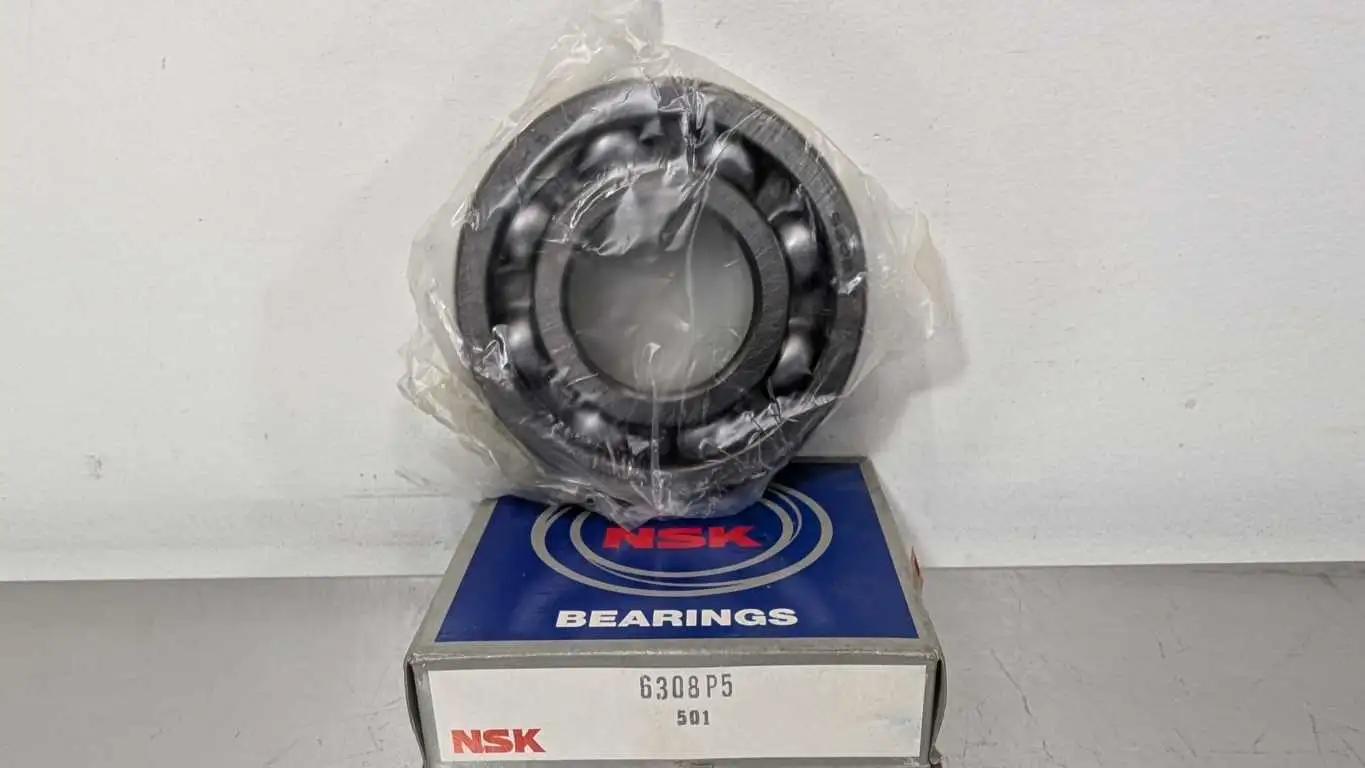 NSK 6308 P5 Deep Groove Ball Bearing 40mm ID 90mm OD 23mm Wide Open No Seals