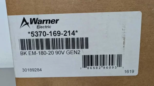 EM-180-20, Warner, Motor Brake, 5370-169-214