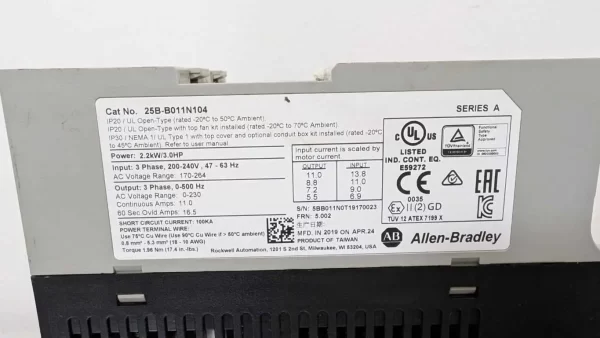 25B-B011N104, Allen-Bradley, AC Drive