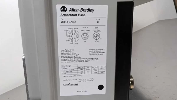 280D-FN-10-C, Allen-Bradley, ArmorStart Control Module, 280D-F12Z-10B-CRW