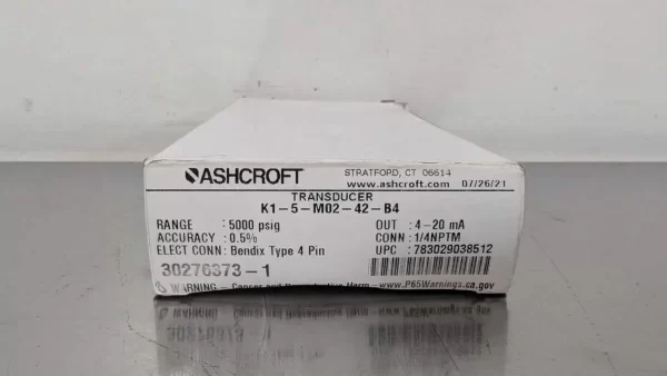 K1-5-M02-42-B4, Ashcroft, Transducer