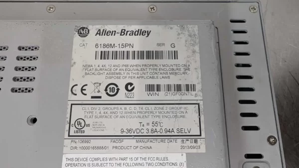 6186M-15PN, Allen-Bradley, Industrial Monitor