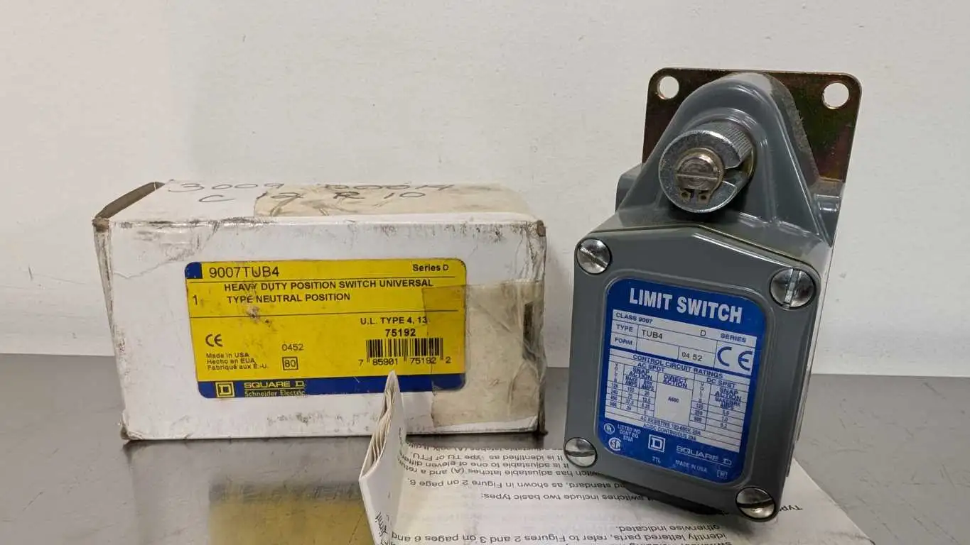 Square D 9007TUB4 Limit Switch Ser D