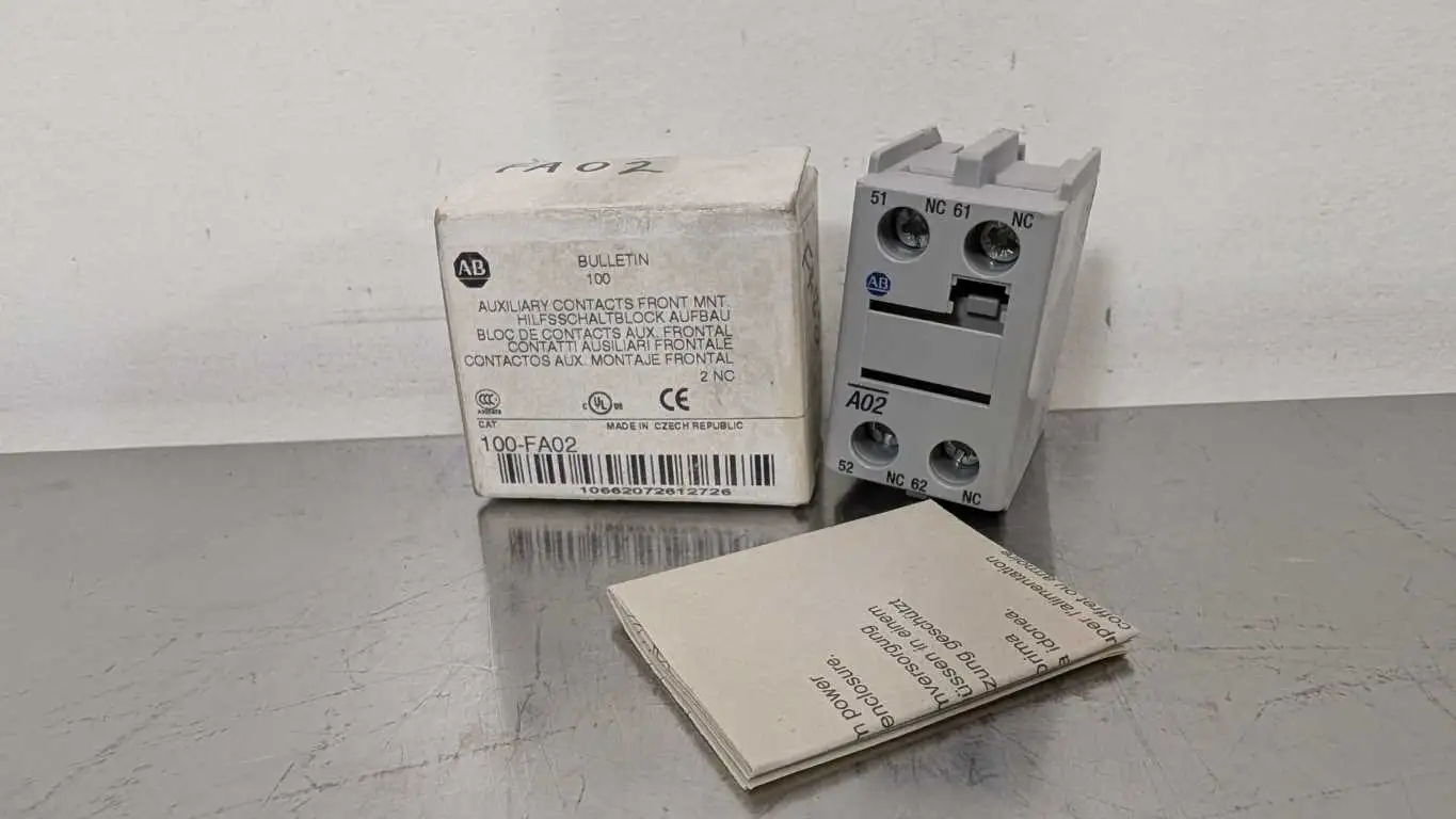 Allen-Bradley 100-FA02 Auxiliary Contact Ser B 2NC