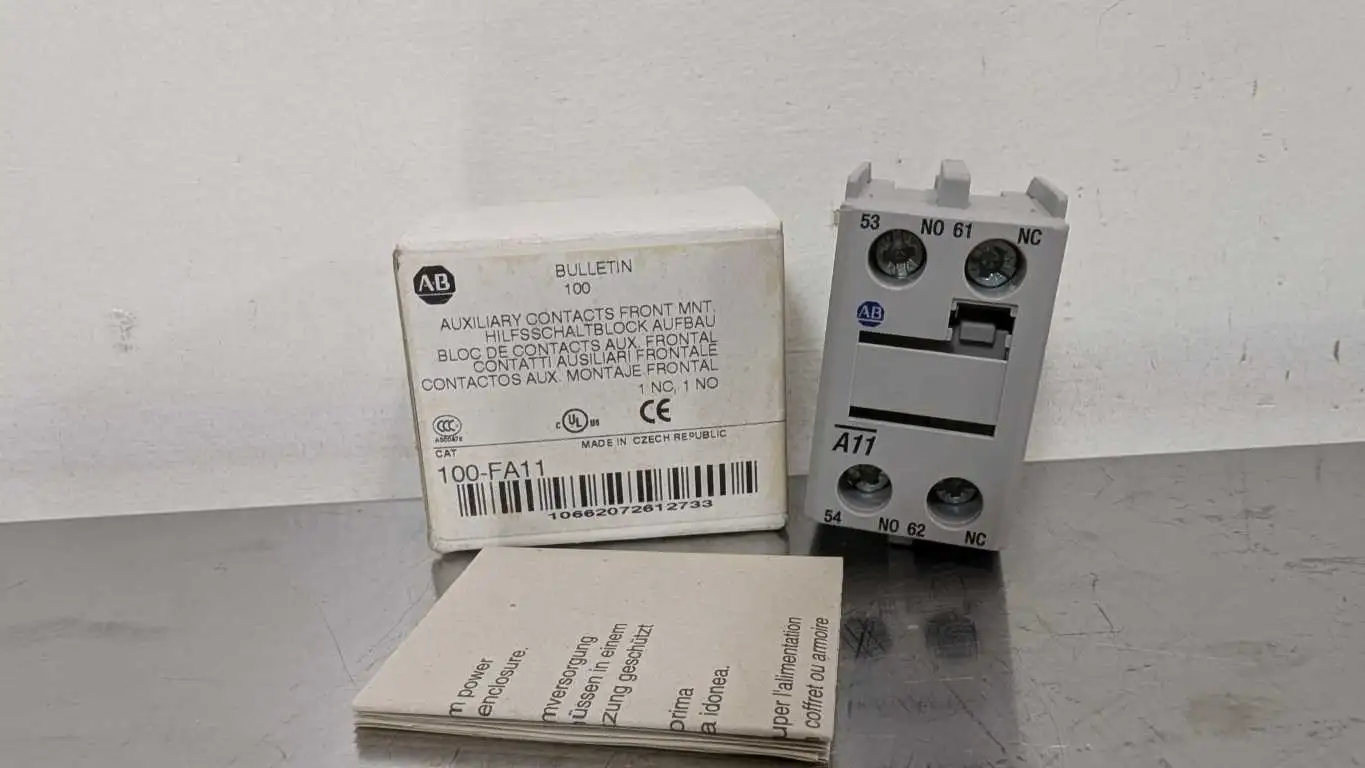 Allen-Bradley 100-FA11 Auxiliary Contact Ser B 1NO 1NC