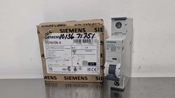 5SY6106-6, Siemens, Miniature Circuit Breaker, B6