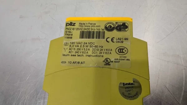 774316, Pilz, Safety Relay, PNOZ X3