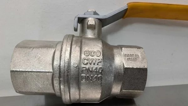 600 CWP PN40 DN40, Parker, Brass Ball Valve, CW617N