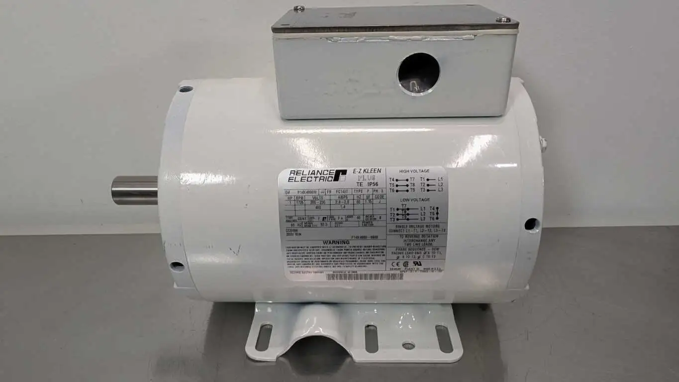 Reliance P14X4800M AC Motor E-Z KLEEN Plus 1HP 1725 RPM