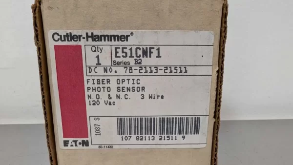 E51CNF1, Cutler-Hammer, Fiber Optic Photo Sensor