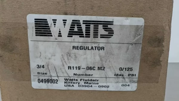 R119-06C M2, Watts, Regulator