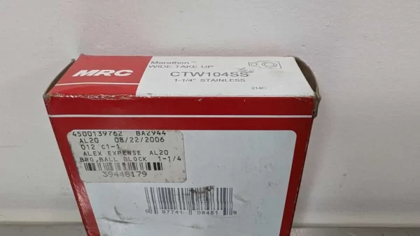 CTW104SS, MRC, Wide Take-Up Bearing