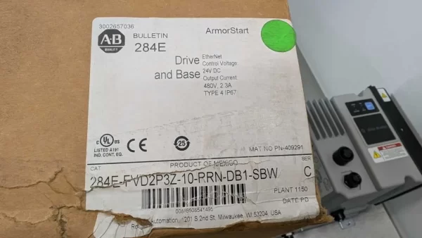 284E-FVD2P3Z-10-RRN-DB1-SBW, Allen-Bradley, Drive and Base