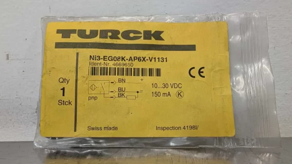 Ni3-EG08K-AP6X-V1131, Turck, Inductive Proximity Sensor, 4669650