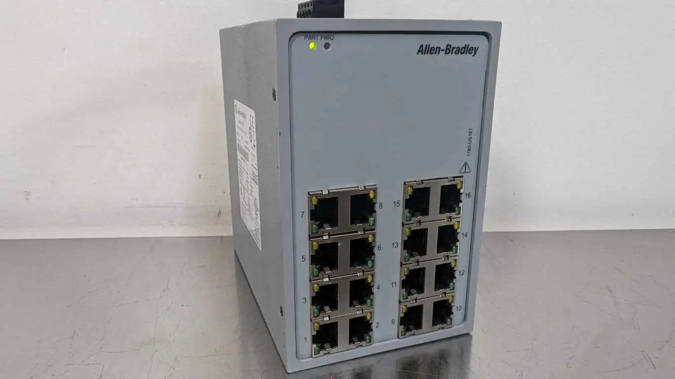 Allen-Bradley 1783-US16T Unmanaged Ethernet Switch PN-171233 Ser A 16-Port