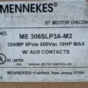 Mennekes ME 306SLP3A-M2 ST Motor Disconnect 10HP 30A 6Pole 600VAC w/ Aux Contacts