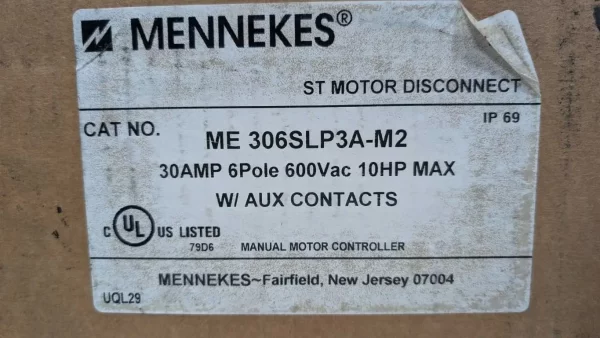 ME 306SLP3A-M2, Mennekes, ST Motor Disconnect