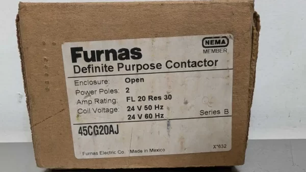 45CG20AJ, Furnas, Definite Purpose Contactor