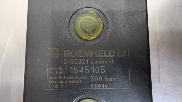 1545-105, Roemheld, Double Acting Block Cylinder, 1545105