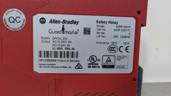 440R-D23171, Allen-Bradley, Safety Relay, MSR125HP