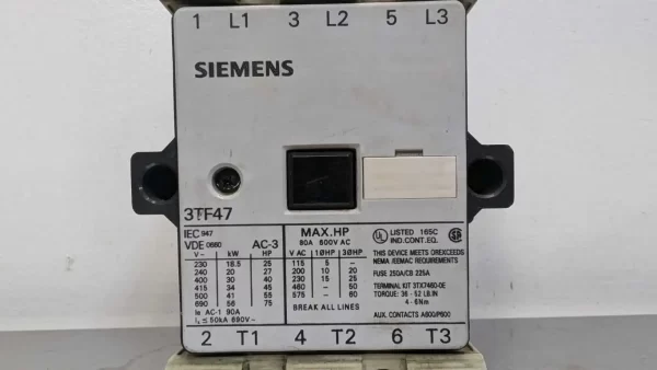 3TF47, Siemens, Contactor