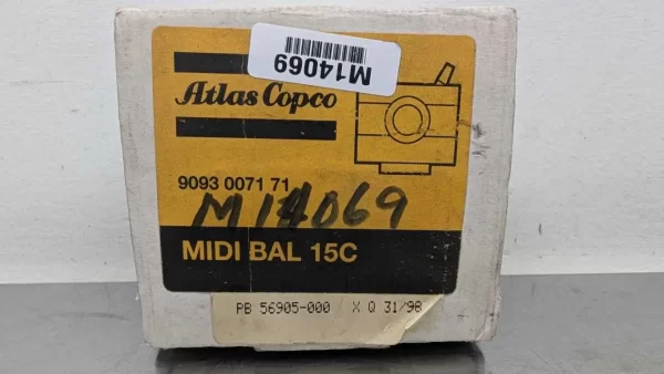 9093 0071 71, Atlas Copco, Manual Safety Valve, MIDI BAL 15C