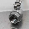 Sharpe CF8M Stainless Steel Ball Valve with Locking Handle 1000 CWP 3/4" FNPT