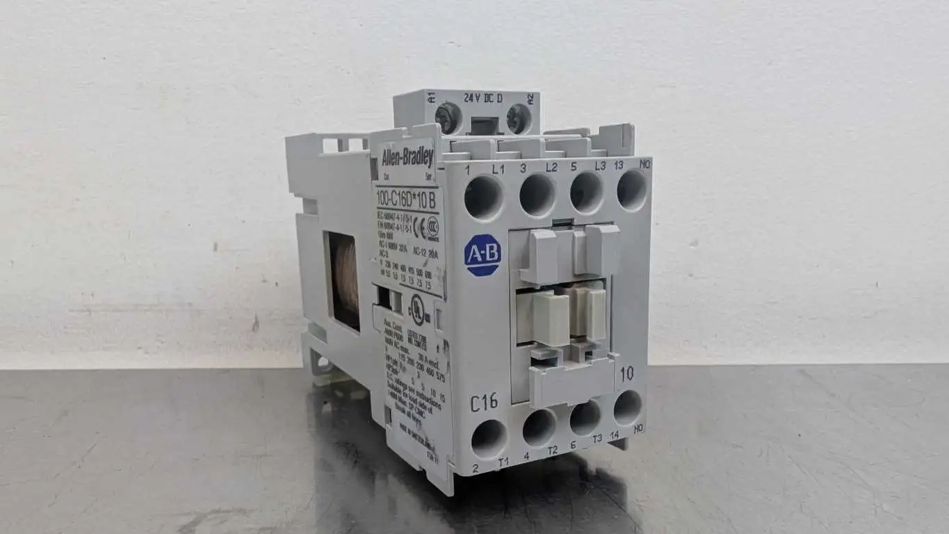 Allen-Bradley 100-C16DJ10 Contactor 100-C16D*10 Ser B 24VDC Coil 16A