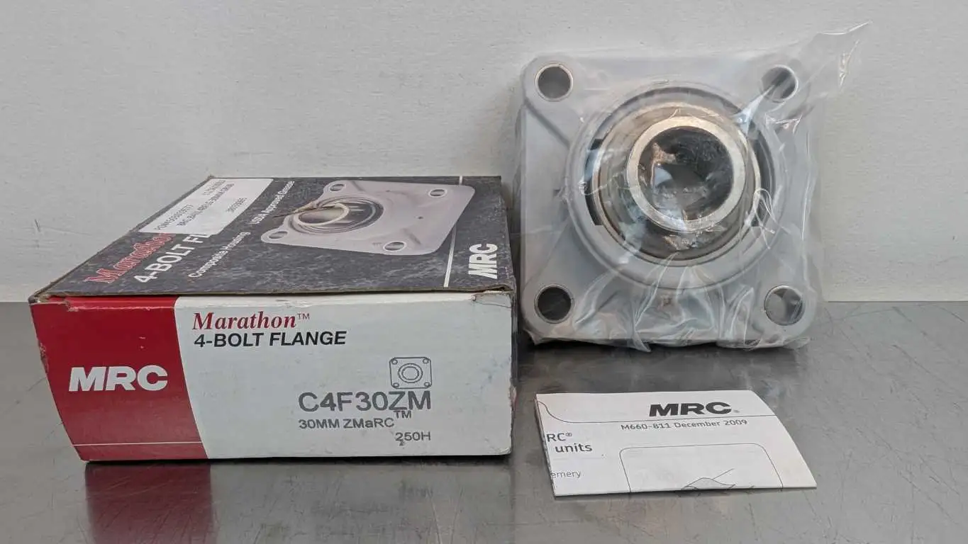 MRC C4F30ZM 4-Bolt Flange Mount Bearing Marathon Composite 30mm ID