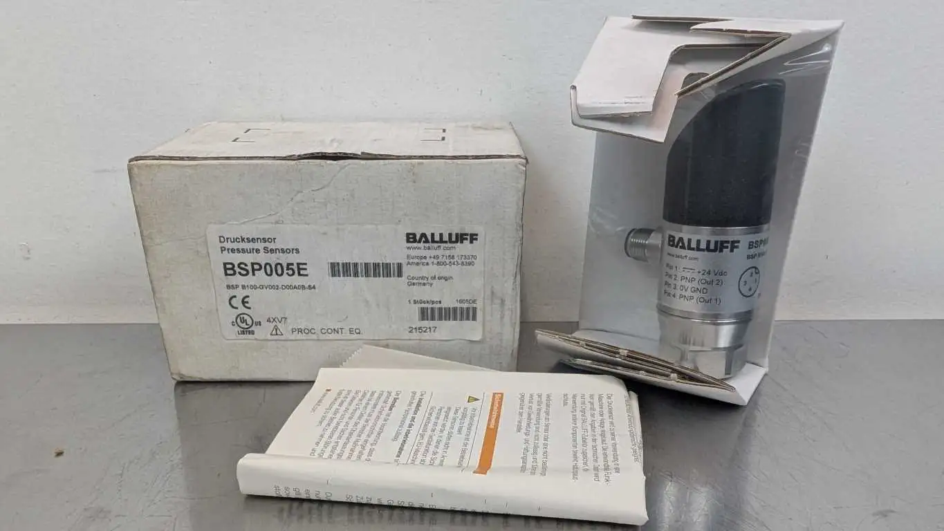 Balluff BSP005E Pressure Switch with Display BSP B100-GV002-D00A0B-S4 0-100 bar