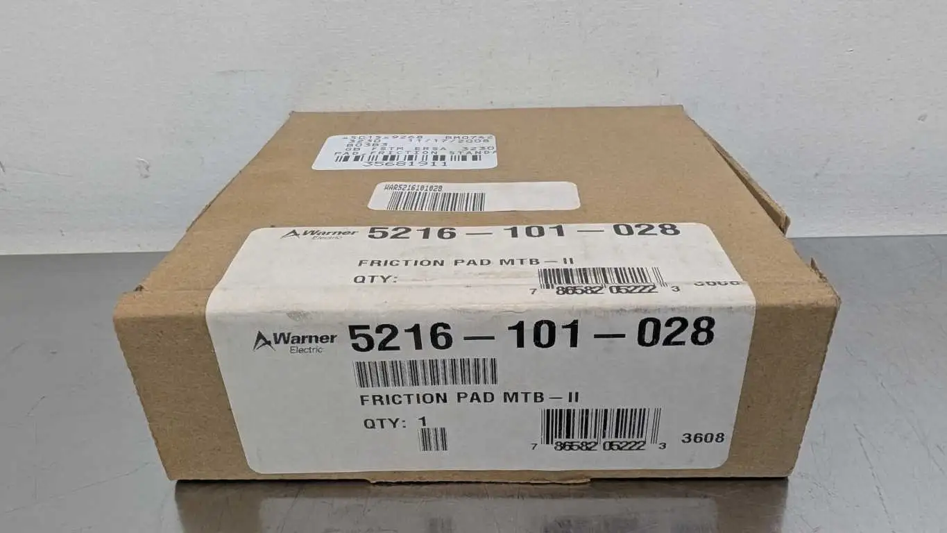 Warner 5216-101-028 Friction Pad MTB-II Factory Sealed