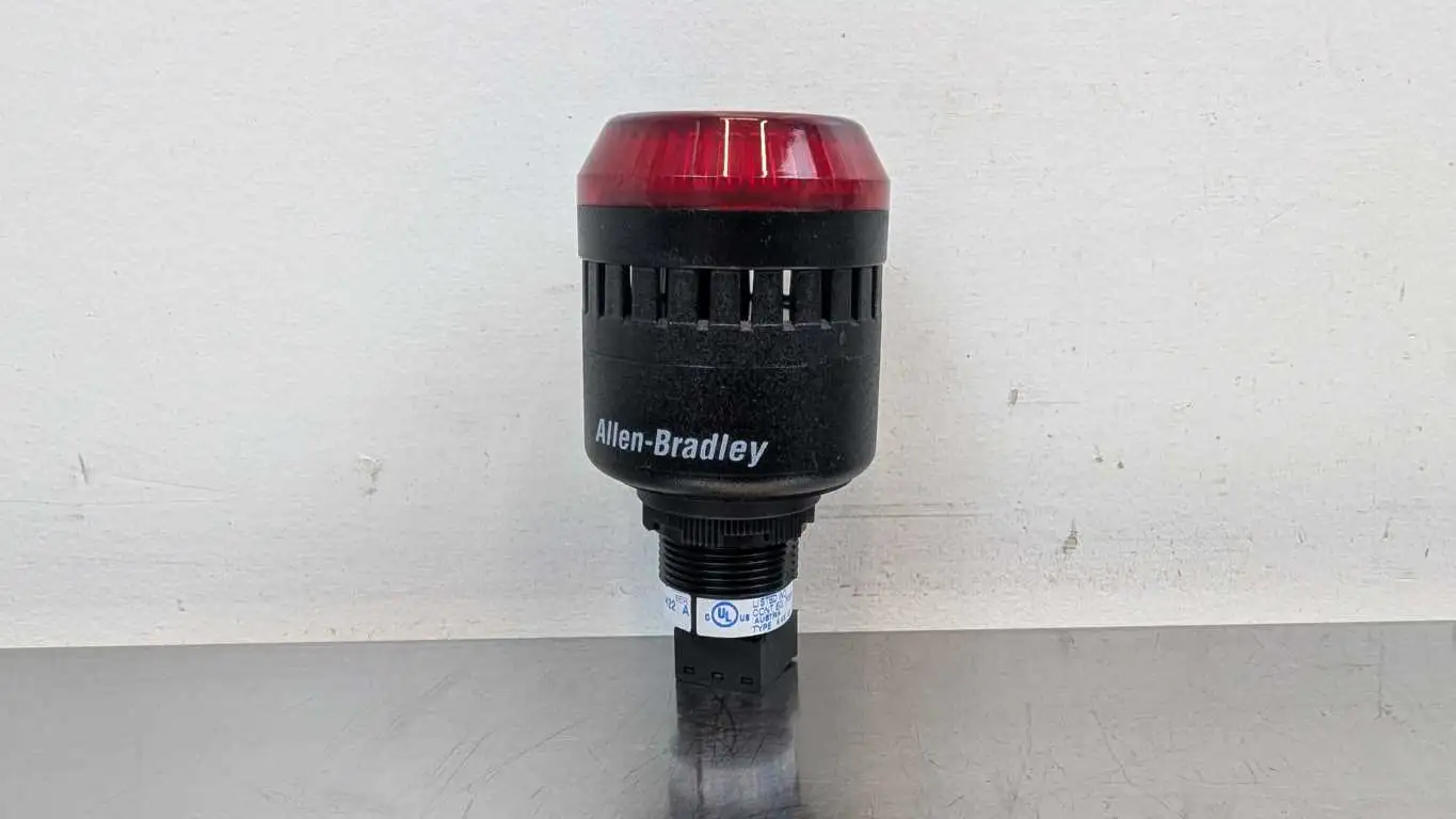 Allen-Bradley 855PD-B24MEC1422 Panel Mount Alarm Ser A Red 24V AC/DC 73mA