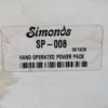 Simonds SP-008 Hand Operated Power Pack Squeeze Pliers 80 PSI