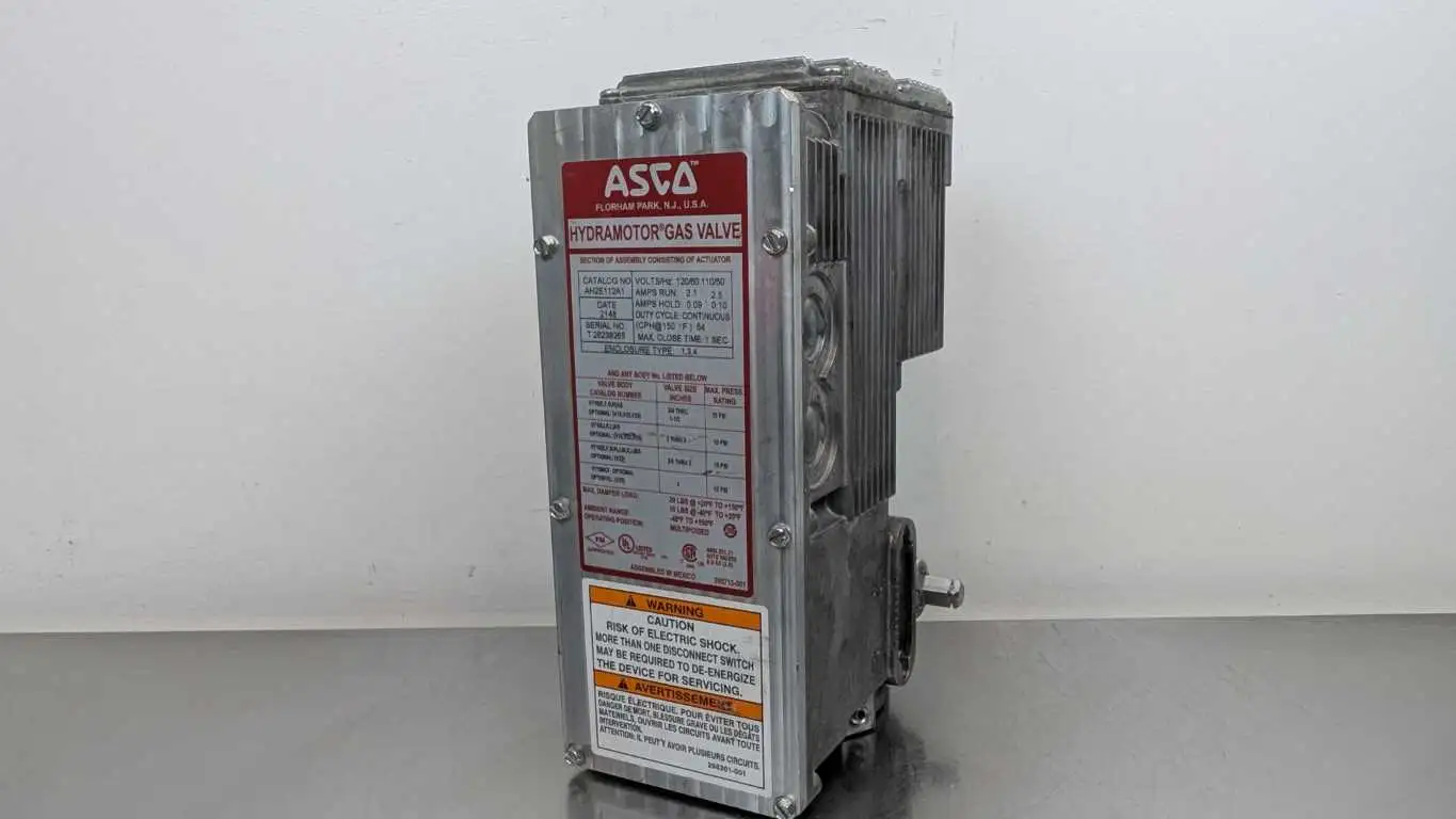 Asco AH2E112A1 Hydramotor Gas Valve 110/120VAC 2.1/2.5A