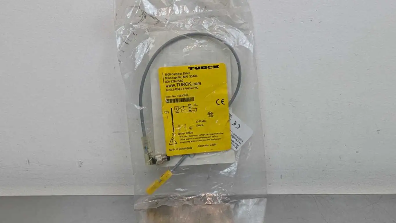 Turck BI2-Q5.5-AP6X-0.3-PSW3M-P7X2 Inductive Sensor 16130956 2mm 10-30VDC 150mA