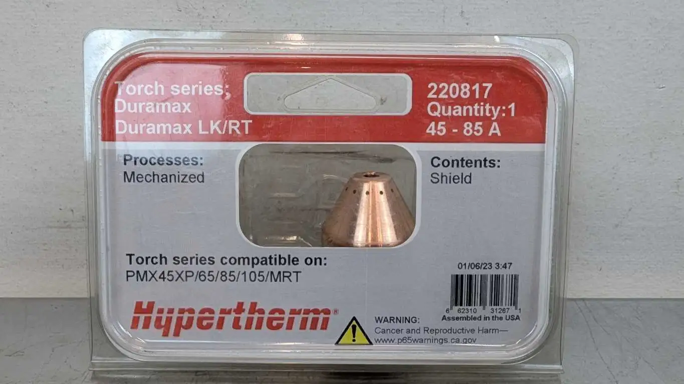 Hypertherm 220817 Shield Duramax LK/RT 45-85A PMX45XP/65/85/105/MRT