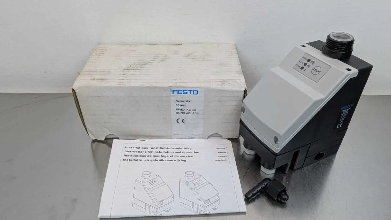 Festo PWEA-AC-3D Condensate Drains 538681 12-230 PSI 24VDC 2W