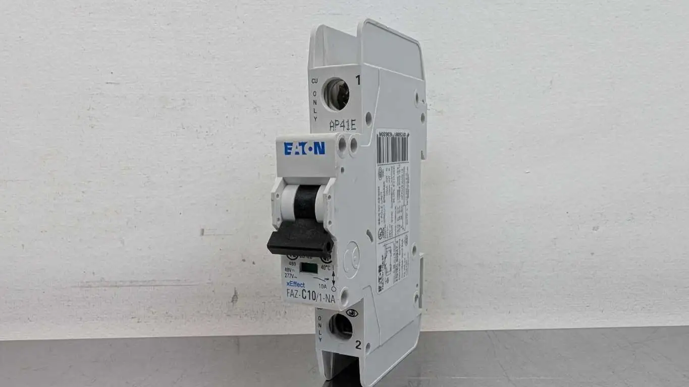 Eaton FAZ-C10/1-NA Miniature Circuit Breaker 277VAC/48VDC 10A