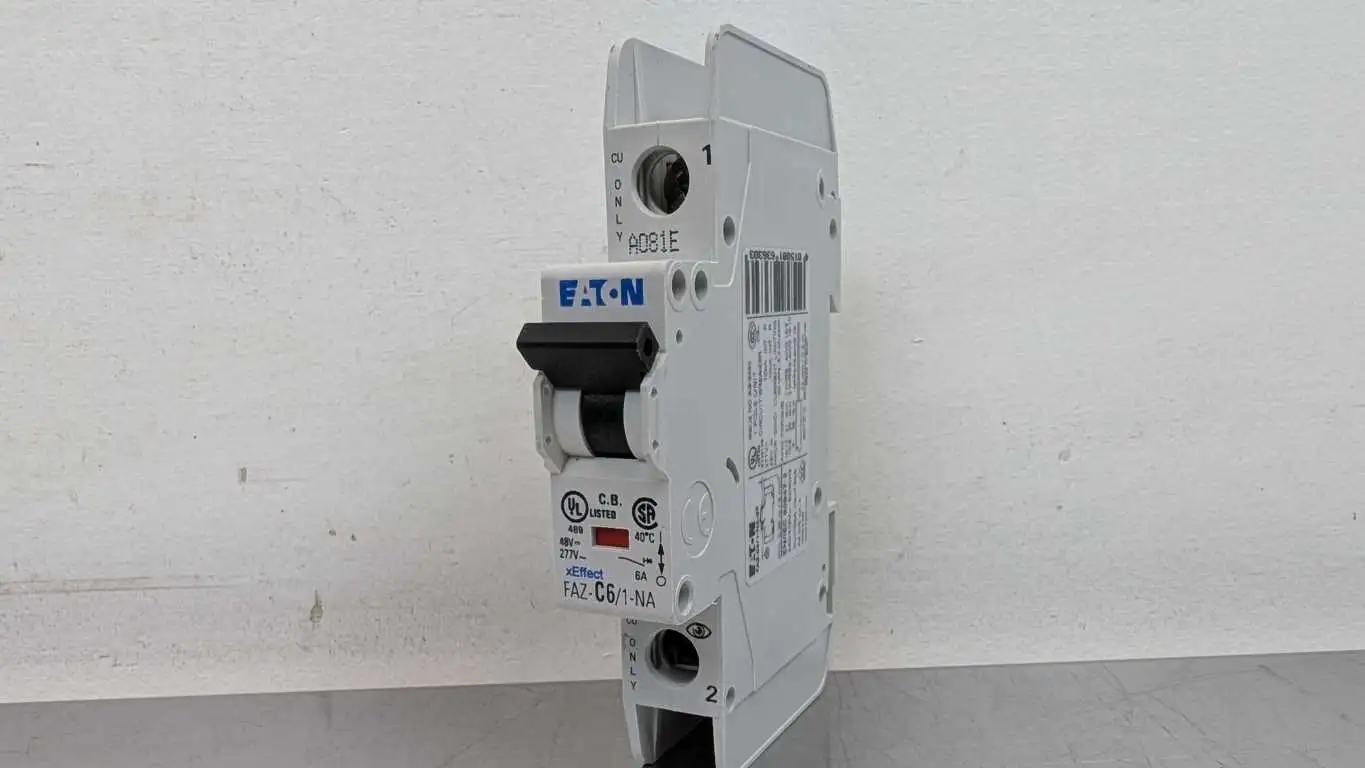 Eaton FAZ-C6/1-NA Miniature Circuit Breaker 277VAC/48VDC 6A