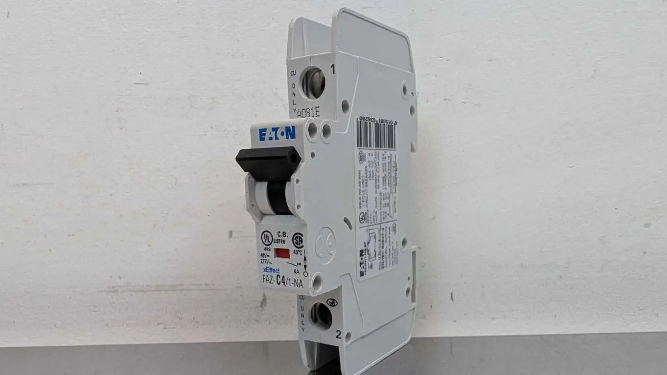 Eaton FAZ-C4/1-NA Miniature Circuit Breaker 277VAC/48VDC 4A